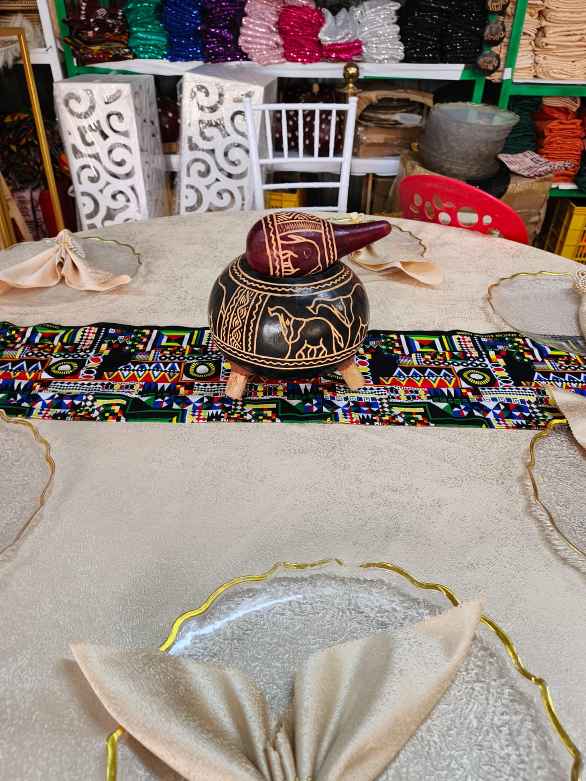 Traditional Centrepieces for Hire in Kenya | Janeson Events Equipment Rental
