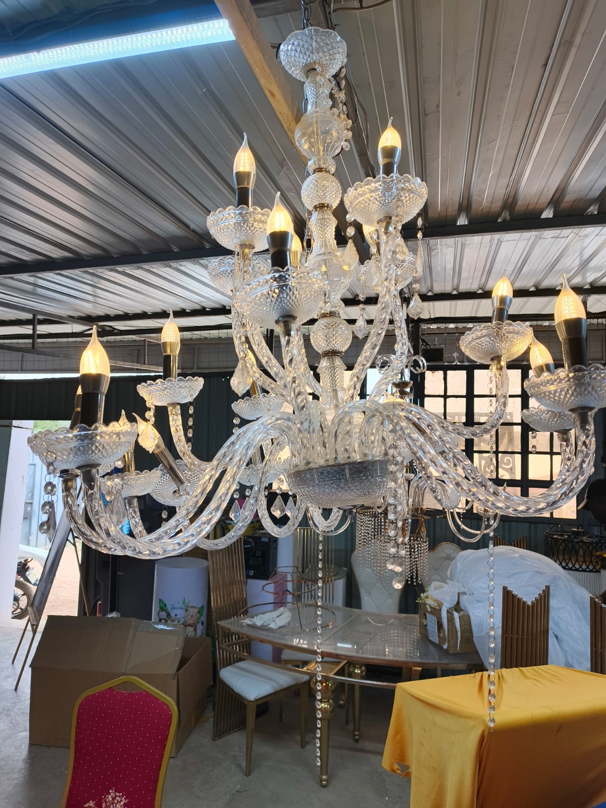 Chandeliers for Hire in Kenya | Janeson Events Equipment Rental