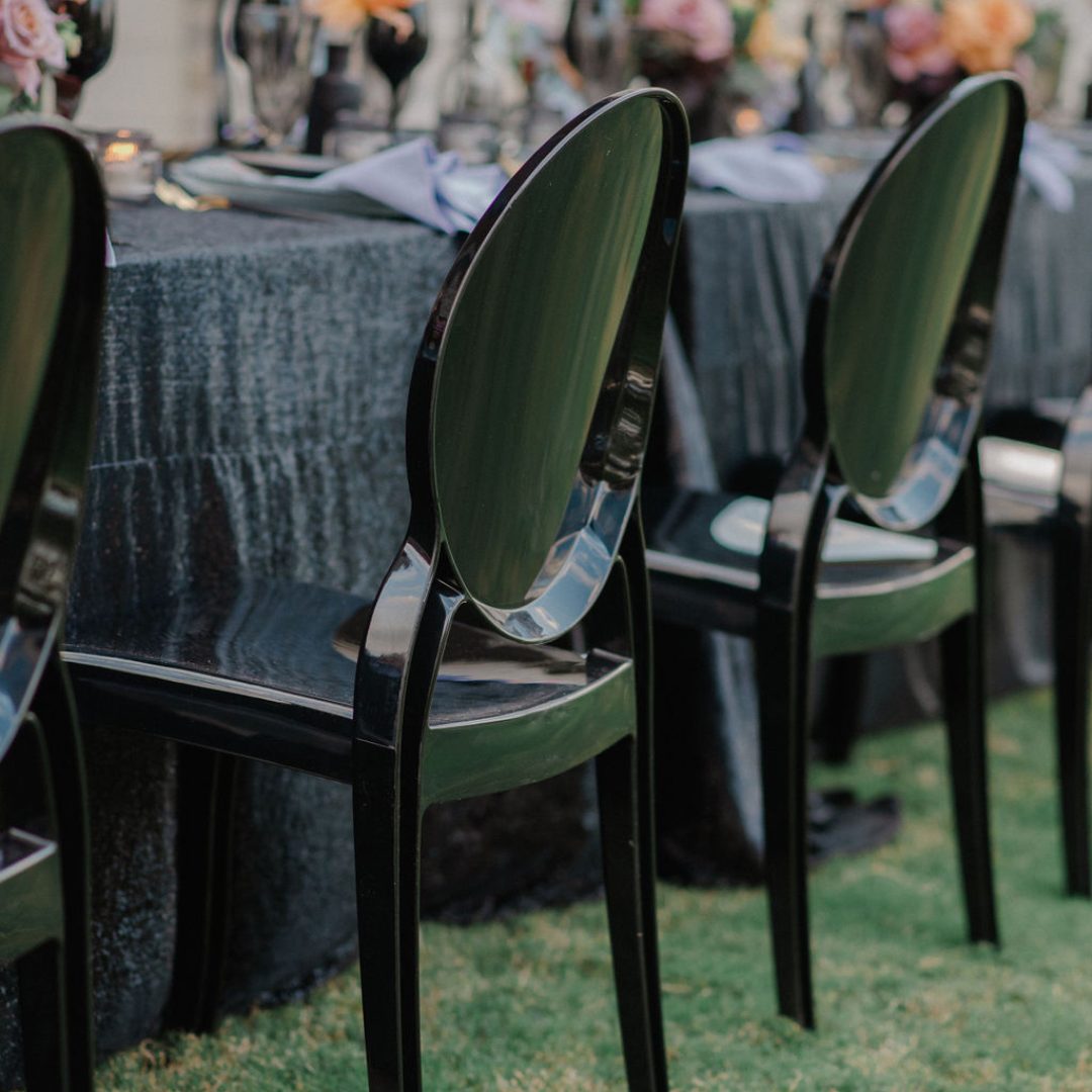 Black Louis Chairs for Hire in Kenya – Elegant Event Seating by Janeson Events Equipment Rental - Image 2